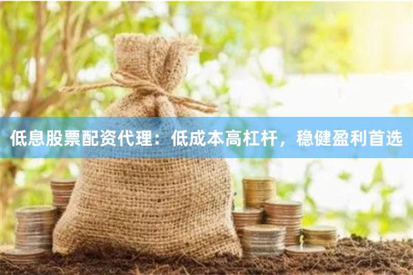 低息股票配资代理:低成本高杠杆,稳健盈利首选